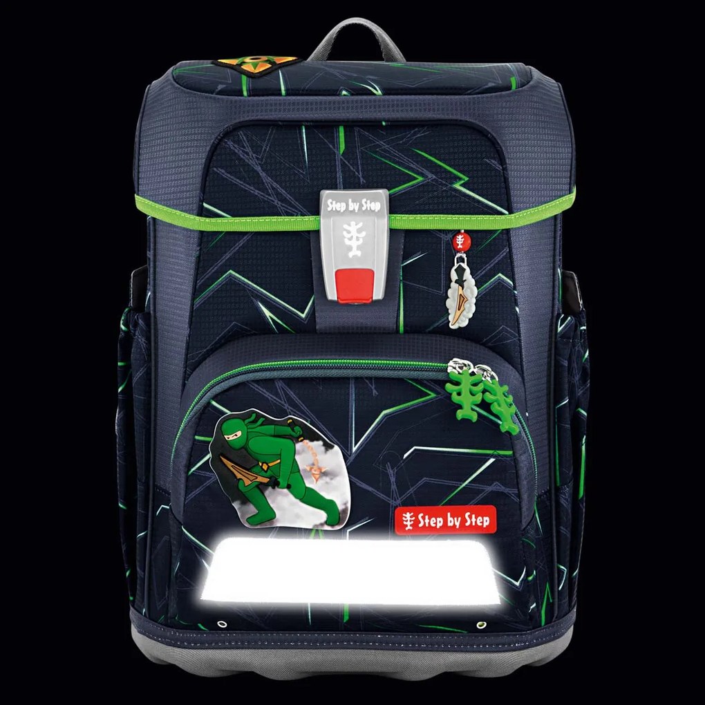 Zaino scuola Step by Step CLOUD, Ninja Kimo - set 5 pezzi