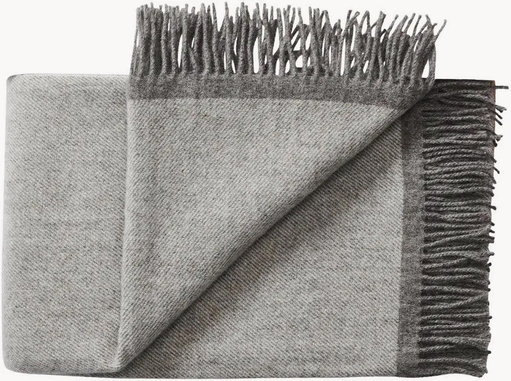 Coperta in lana con frange Alrø