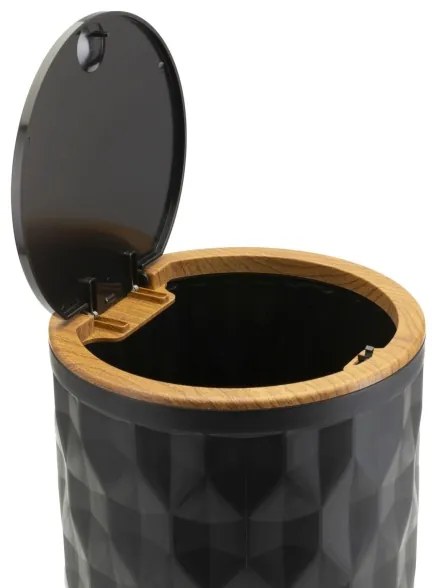 Set da bagno REINA 5 pz nero/marrone