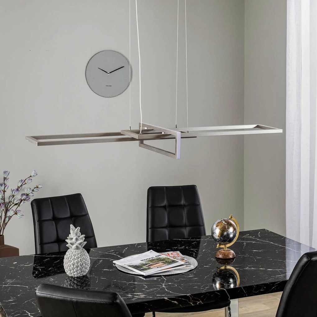 Lindby lampada a sospensione Ariola LED, dimmerabile, nichel opaco