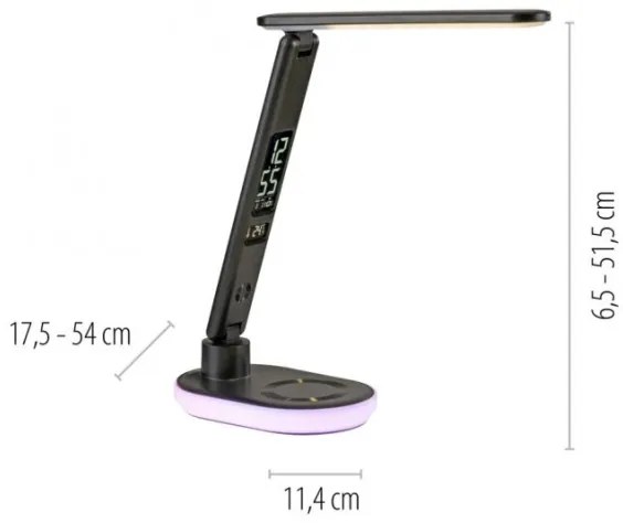 JUST LIGHT. 11018-18 - Lampada da tavolo dimmerabile LED RGBW TINA LED/4W/230V