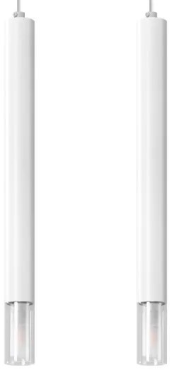 Sollux SL.0958 - Lampadario su corda VIZIER 2xG9/40W/230V bianco