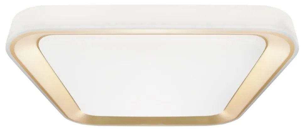 Plafoniera LED dimmerabile QUADRO 66W 230V 3000-6000K bianco/oro + DO