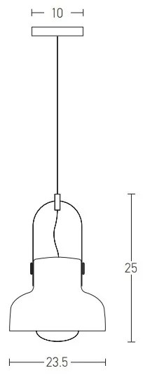 Zambelis 18191 - Lampadario a sospensione con filo 1xE27/40W/230V