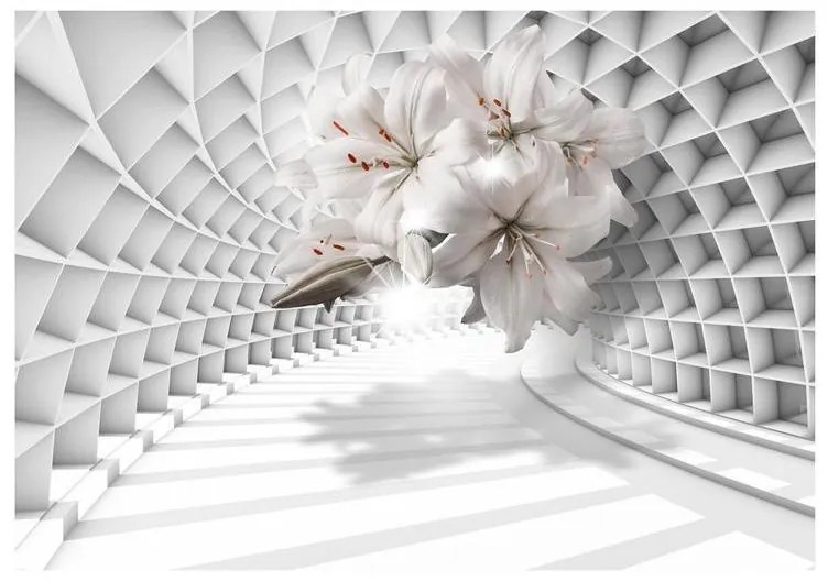 Fotomurale adesivo  Flowers in the Tunnel  Larghezza x Altezza Home decor 147x105