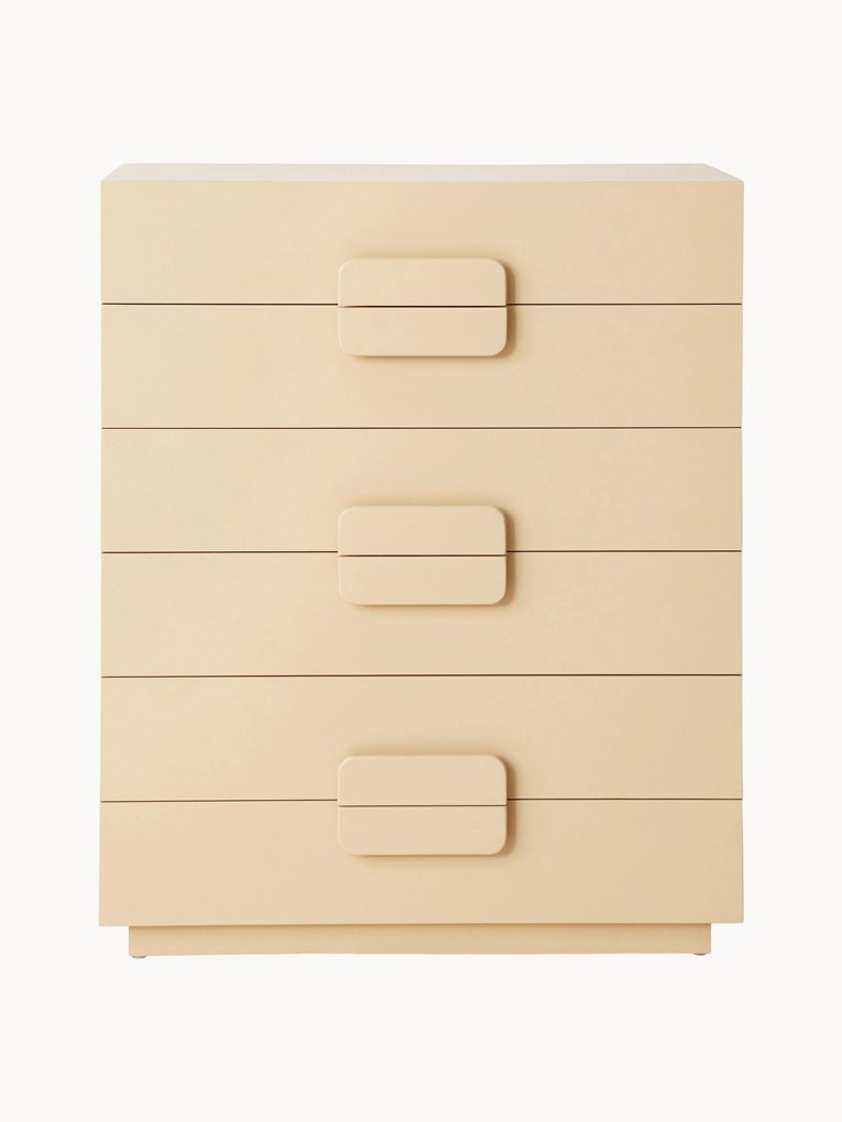 Cassettiera in legno Sungkai fatta a mano Spacious