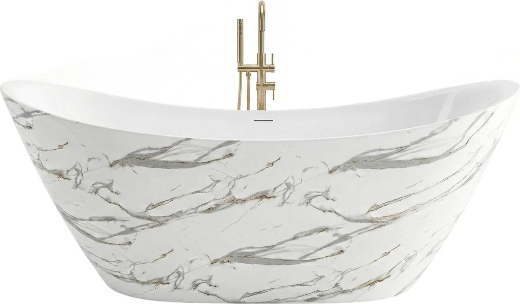 Vasca da bagno freestanding in acrilico Ferrano Slim Nature 170