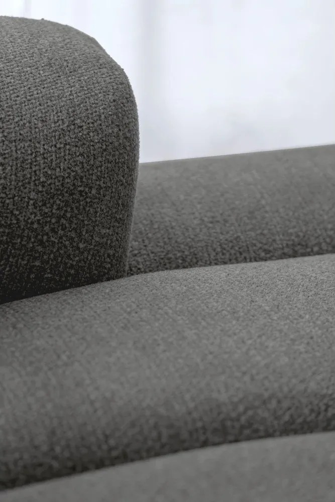 Divano angolare grigio (con penisola a destra/con chaise lounge) Shell – Miuform