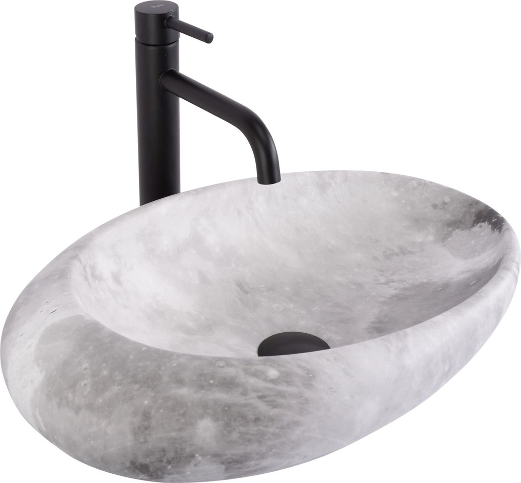 Lavabo da appoggio Rea Roxy C Stone L. Grey