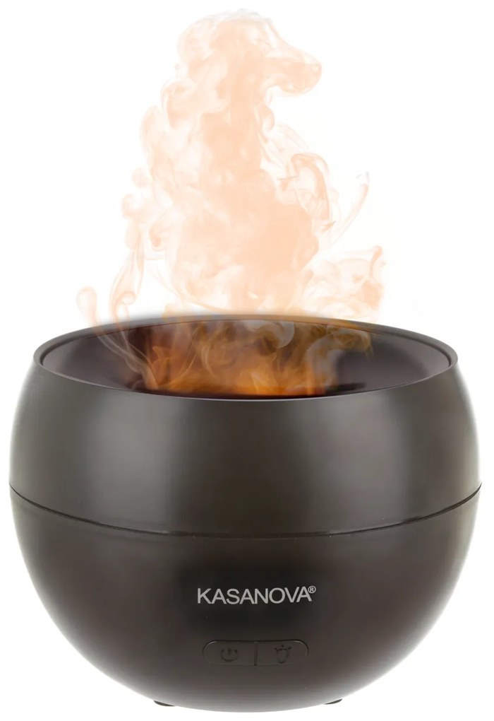 Diffusore aroma elettrico nero effetto fiamma