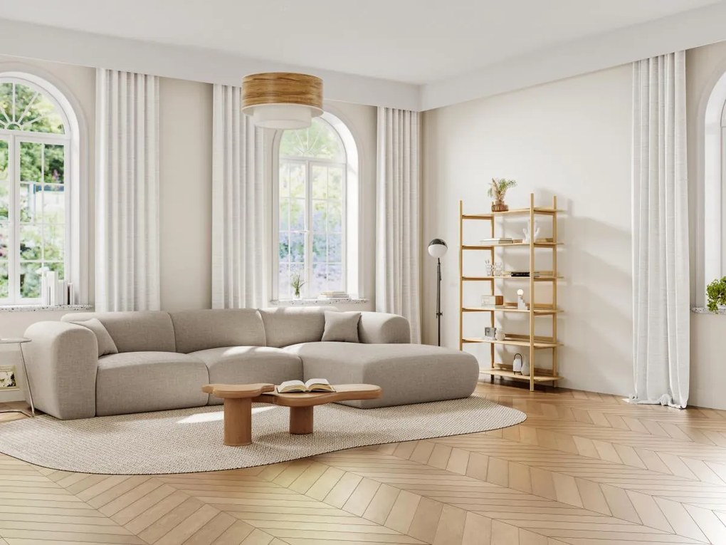 Grande divano in Tessuto chiné Beige - Angolo a destra - POGNI di Maison Céphy