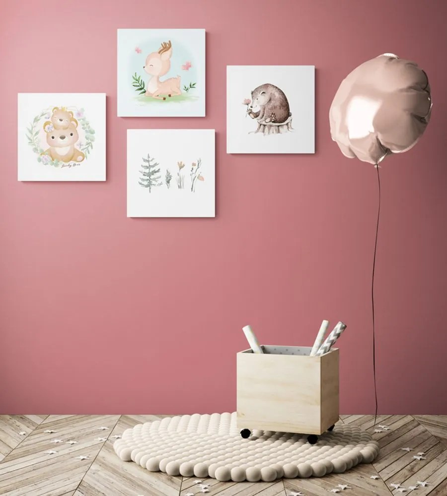 Set di quadri – Animali in colori tenui