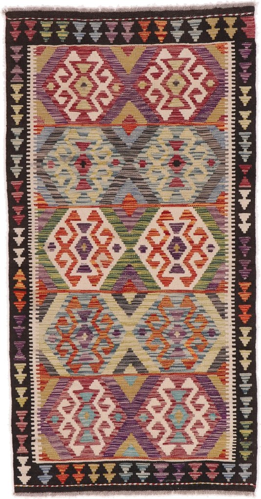 Kilim Tappeto 100 x 190 (Afghanistan) Tessuto A Mano