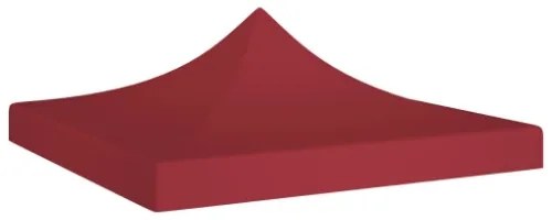 Tetto per Tendone per Feste 3x3 m Rosso Borgogna 270 g/m²