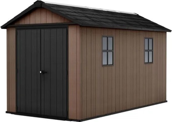 Casetta Da Giardino In Resina Newton Plus 7513/1375 Effetto Legno Keter