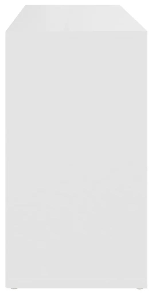 Scarpiera con Panchina Bianco 103x30x54,5 cm in Multistrato