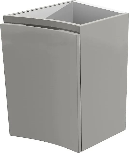 Estensione per mobile da bagno Vague 1 anta grigio L 34 x H 55 x P 48 cm