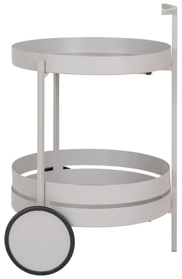 Tavolo da portata in metallo su ruote 40x49,5 cm Beja - House Nordic