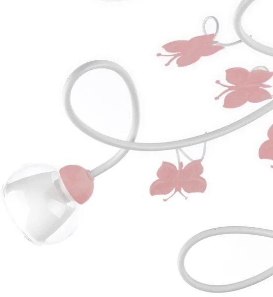 ONLI - Lampadario a plafone per bambini BUTTERFLY 5xE14/6W/230V