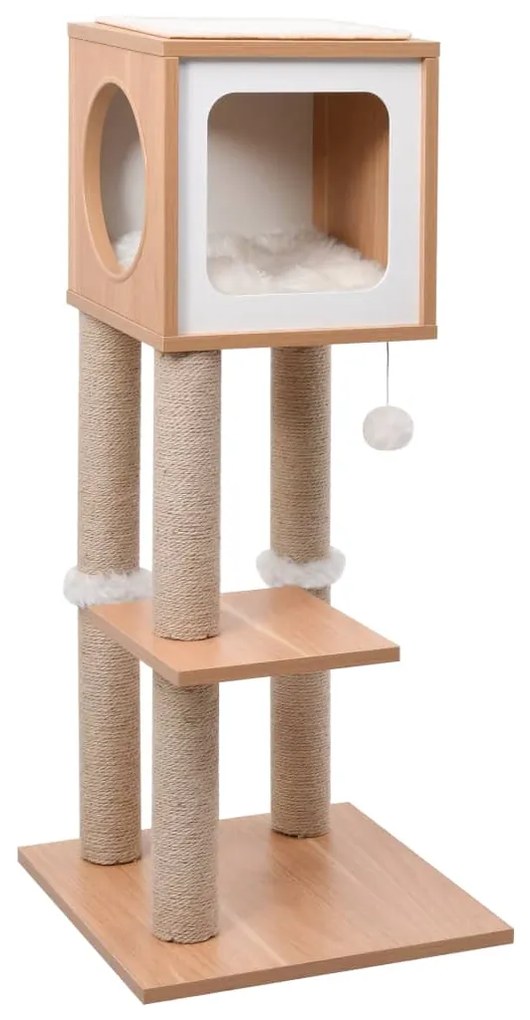 Albero per Gatti con Tappeto Tiragraffi in Sisal 90 cm