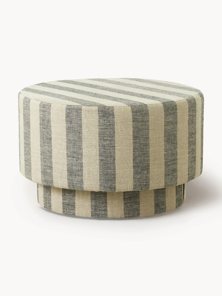 Pouf in lino Ladoga