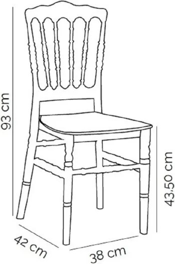 Sedia per interni esterni Bianco - impilabile NAPOLEONE 2 sedie