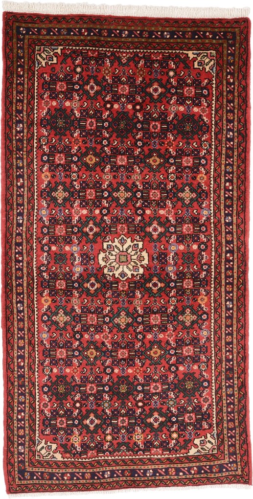 Hosseinabad Tappeto 200x110 (Iran) Annodato A Mano