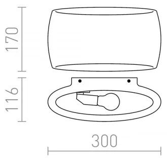 RED - Design Rendl - R12365 - Applique VERITA 1xE27/33W/230V bianco