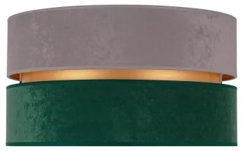 Duolla - Plafoniera DUO 1xE27/15W/230V diametro 40 cm grigio/verde/oro