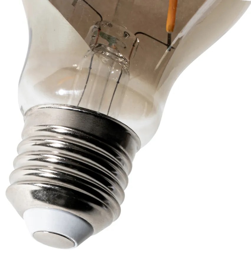 Set di 5 E27 dimbare LED lamp A60 smoke 3W 250 lm 2200K