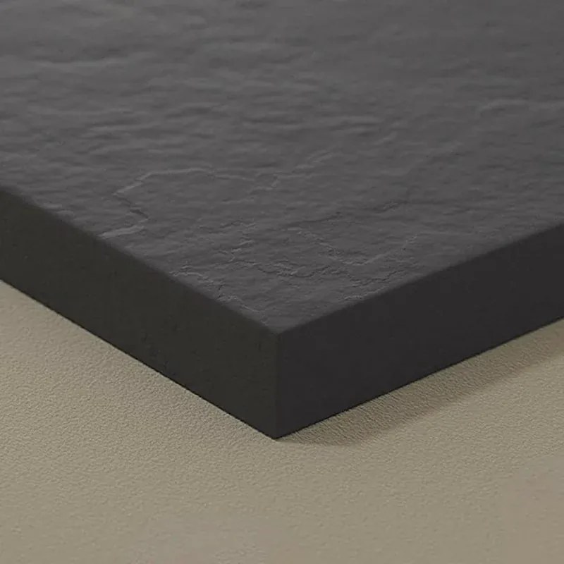 Piatto doccia filo pavimento Karen 80x150 resina pietra antracite
