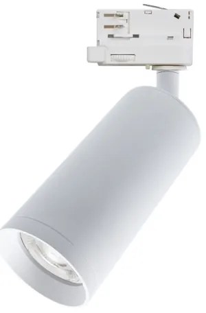 Faretto per sistema a binario MICA 1xGU10/25W/230V trifase bianco
