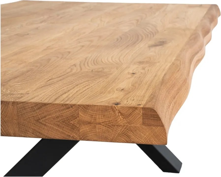 Tavolino con piano in rovere massiccio , 120 x 70 cm Toulon - House Nordic