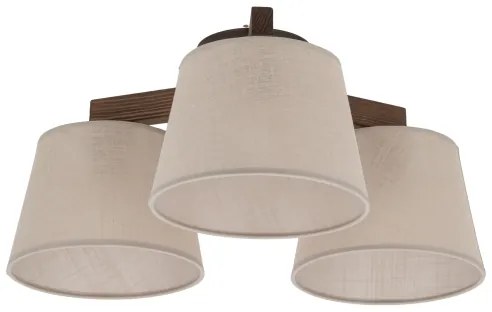 Brilagi - Lampadario a plafone LATTE 3xE27/15W/230V pino/beige