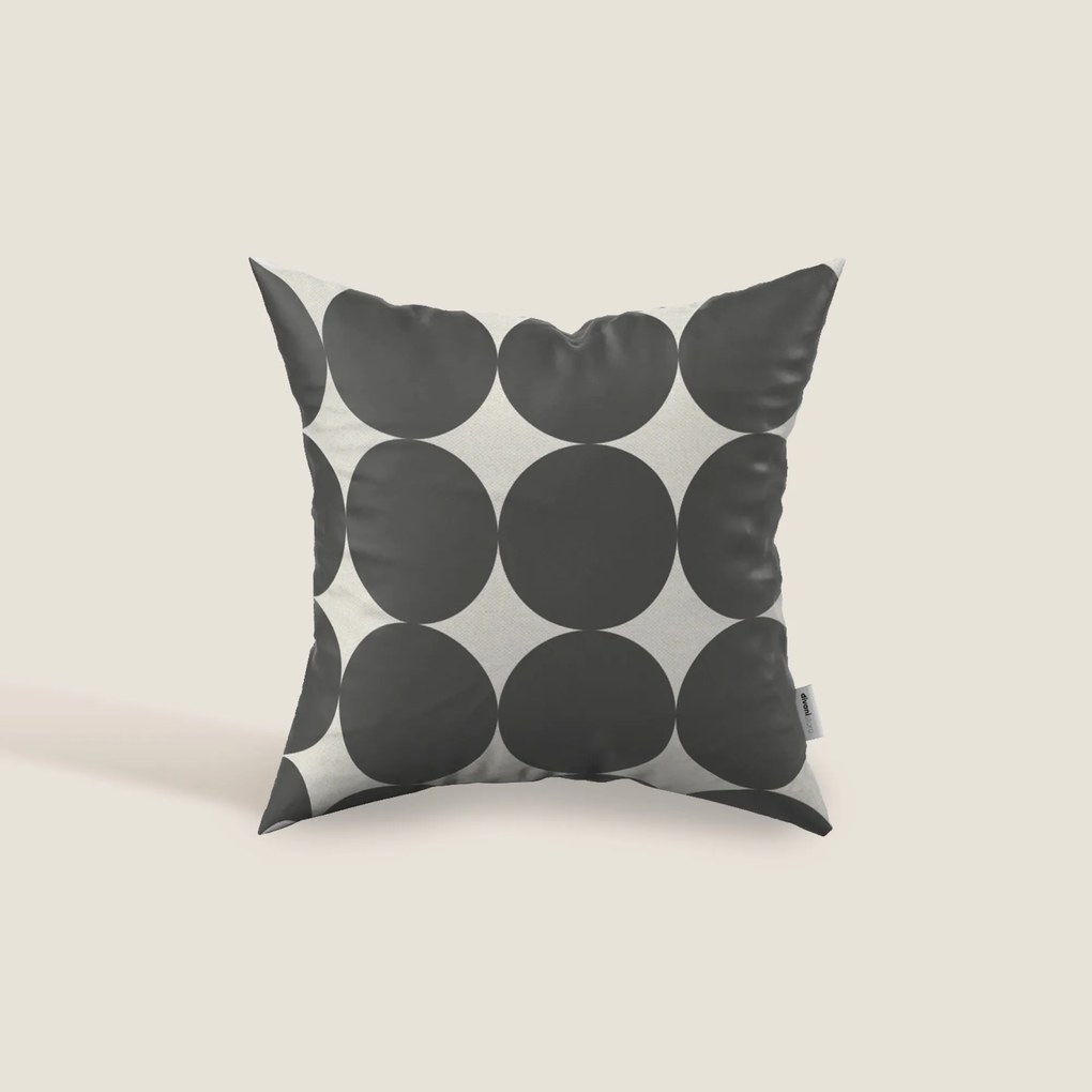 Dot cuscini geometrici disponibile in diversi colori in tessuto Idrorepellente nero
