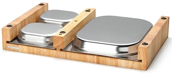 Continenta C4028 - SET 1x Tagliere da cucina 50 x 32,5 cm + 3x ciotole in gomma fig