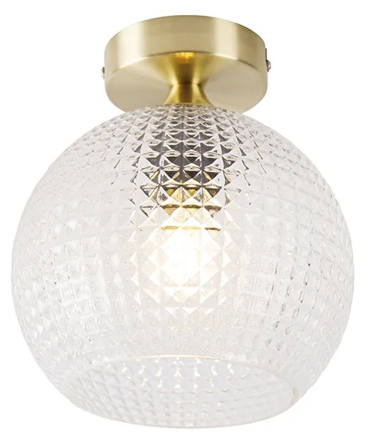 Lampada da soffitto Art Déco intelligente in ottone con Wi-Fi A60 - Sphere