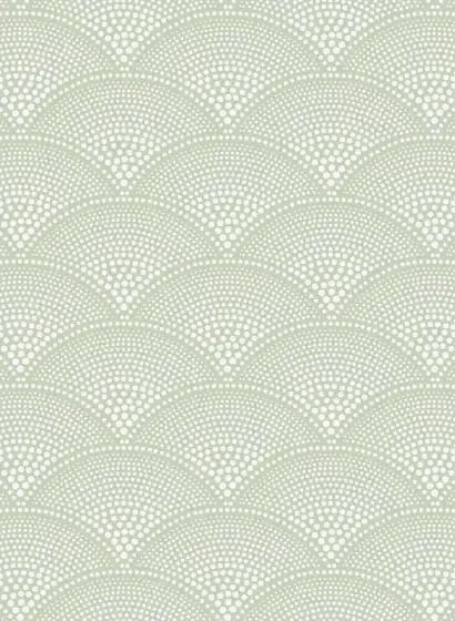 Cole & Son Carta da parati Feather Fan Icons - Old Olive