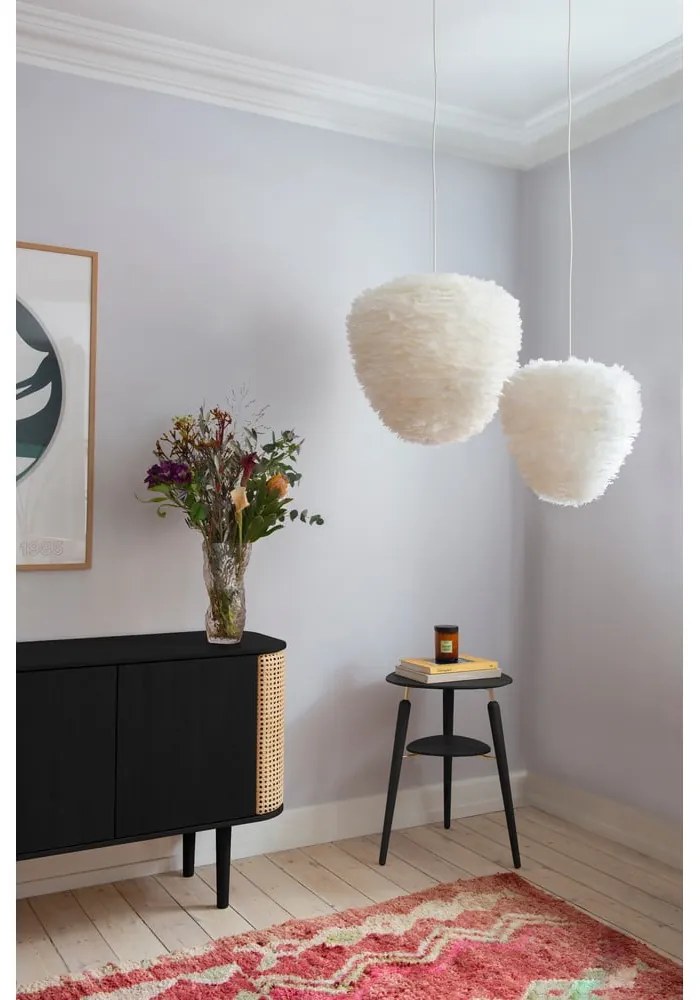 Cassettiera bassa in rovere decorato in nero e naturale 109x75 cm Treasures - UMAGE