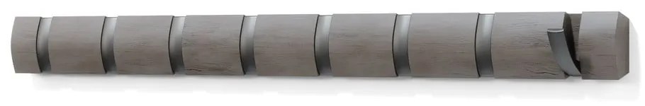 Appendiabiti da parete grigio in legno di pioppo Flip - Umbra