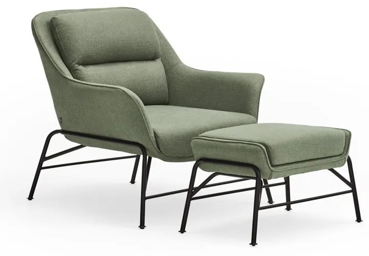 Pouf verde-grigio Sadira - Teulat