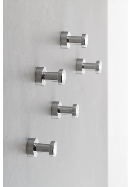 Aqualine - Set 5x Ganci da parete SAMBA cromo lucido
