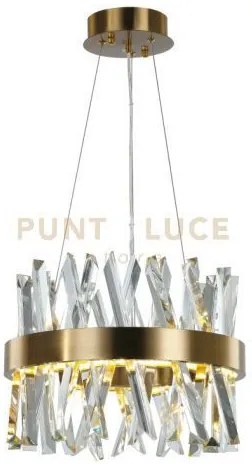 Applique akasha in ottone anticato, led 16w 1440lm 3000k, l 25 w 25...