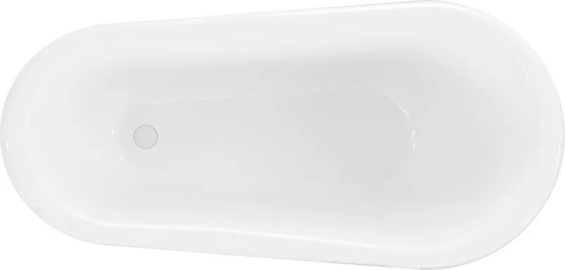 Mexen Retro vasca da bagno free-standing 150 x 73 cm, bianca, gambe bianche - 53251507300-20