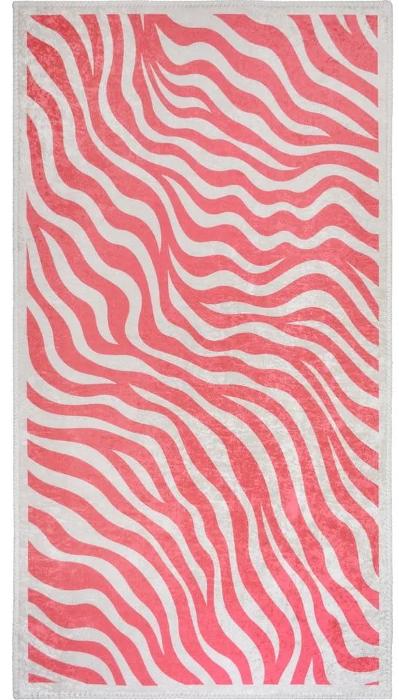Tappeto rosa lavabile 160x230 cm Red Zebra – Vitaus