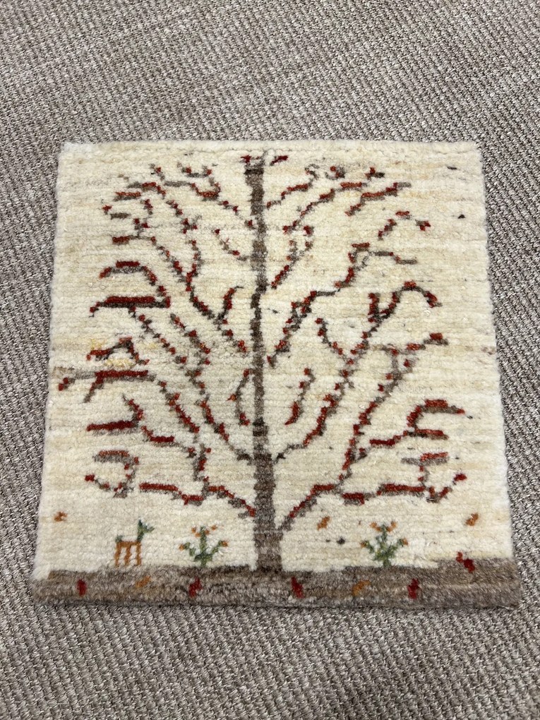 Gabbeh Tappeto persiano 40x40 Beige (Iran) Annodato A Mano