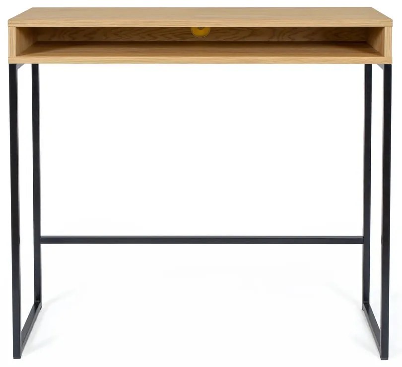 Scrivania con piano effetto rovere 35x100 cm Frame – Woodman