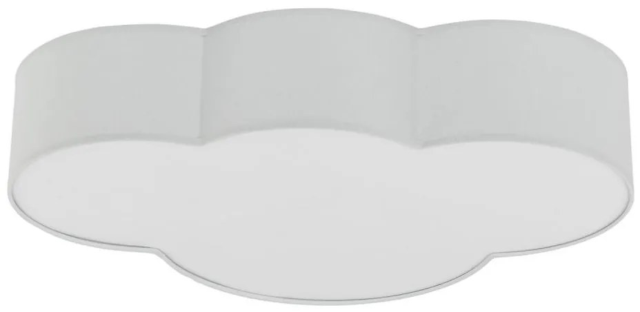 Brilagi - Plafoniera per bambini NIMBUS 4xE27/15W/230V 46x63 cm grigia