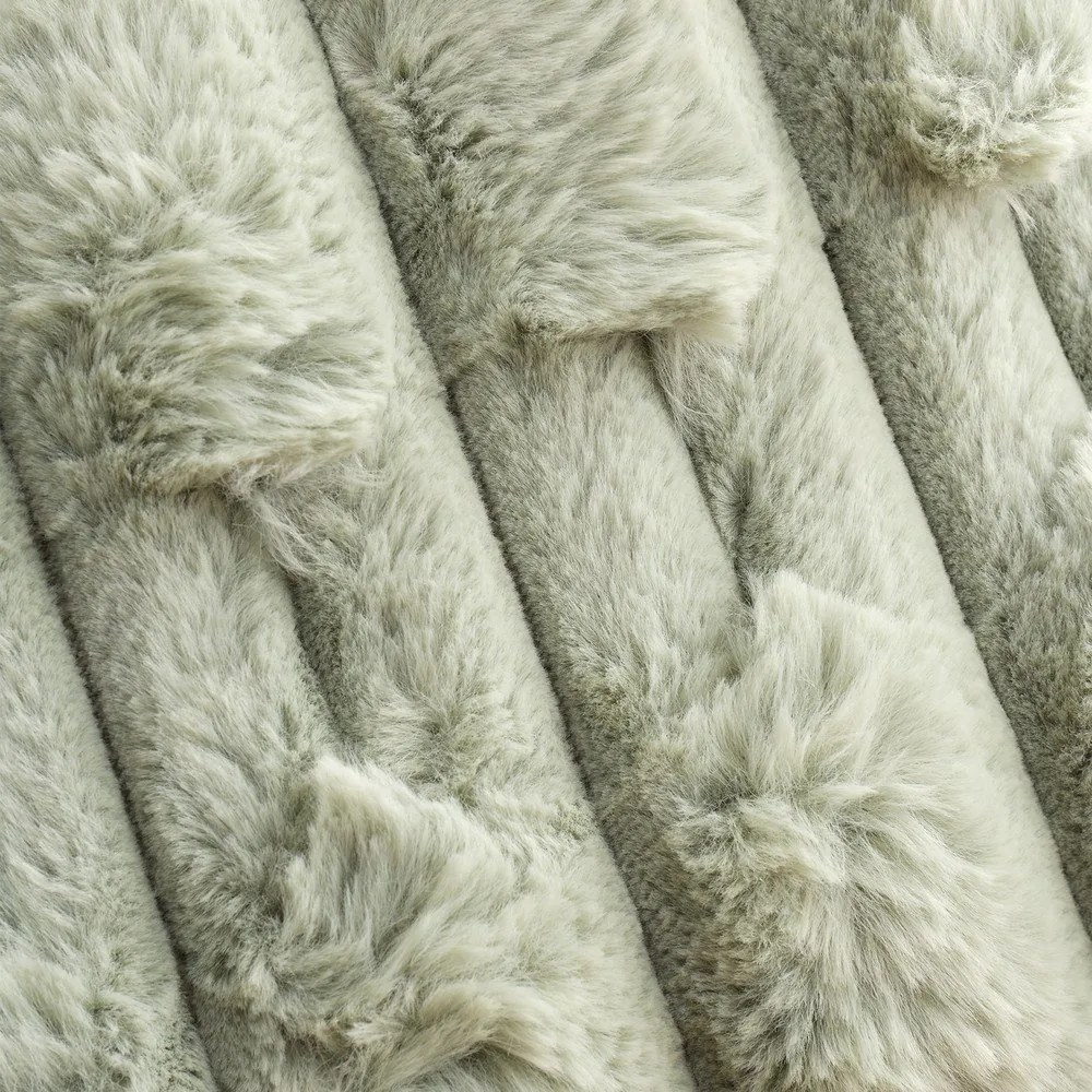 Cuscino decorativo in micropile 50x50 cm Carved Fur – Bianca