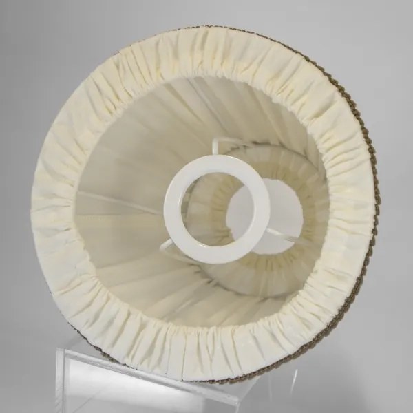 Duolla - Paralume per lampada da tavolo/terra E27 pr. 18,5 cm crema/marrone